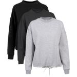 Grå Build your Brand Sweatshirts i Bomuld Størrelse XL til Damer 