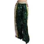 Grønne Dolce & Gabbana Damebukser i Polyester med Palietter Størrelse XL på udsalg 