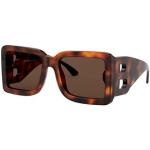 Mørkebrune Burberry Firkantede solbriller i Acetat Størrelse XL til Damer på udsalg 