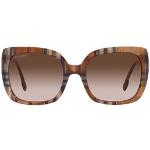 Flerfarvede Burberry Firkantede solbriller i Acetat Størrelse XL til Damer 