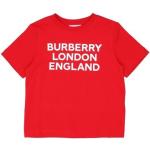 Røde Burberry Kortærmede T-shirts i Jersey til Piger fra Yoox.com 