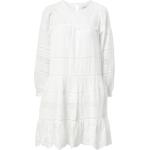 Hvide Romantiske Aftenkjoler i Bomuld Størrelse XL til Damer på udsalg 