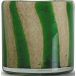 Grønne Glasvaser i Glas med Striber 