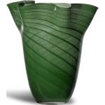 Grønne Glasvaser med Striber 