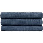 Mørkeblå Økologiske Bæredygtige Gæstehåndklæder i Bomuld 3 stk på udsalg 