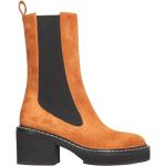 Orange Chelsea støvler Hælhøjde 5 - 7 cm Størrelse 40 til Damer 