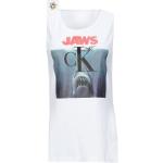 Hvide Calvin Klein CALVIN KLEIN 205W39NYC T-shirts med tryk i Jersey med rund udskæring Uden ærmer Størrelse XL til Damer 