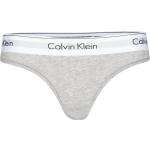 Grå Calvin Klein G-strenge i Bomuld Størrelse XL med Striber til Damer 