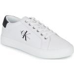 Hvide Klassiske Calvin Klein Jeans Herresneakers Med snøre Hælhøjde op til 3 cm Størrelse 40 på udsalg 