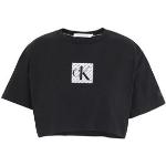 Sorte Calvin Klein Jeans Økologiske Bæredygtige Kortærmede t-shirts i Jersey med rund udskæring med korte ærmer Størrelse XL til Damer 