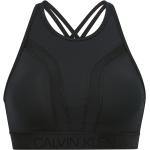 Sorte Calvin Klein PERFORMANCE Sports BH'er med medium støtte Størrelse XL med vattering til Damer på udsalg 