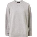 Grå Calvin Klein PERFORMANCE Sweatshirts i Bomuld Størrelse XL til Damer på udsalg 
