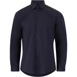 Mørkeblå Calvin Klein Langærmede skjorter i Poplin Med lange ærmer Størrelse XL til Herrer 