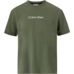 Grønne Calvin Klein T-shirts med rund hals i Bomuld med rund udskæring med korte ærmer Størrelse XL til Herrer 