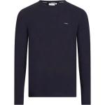 Mørkeblå Calvin Klein Langærmede t-shirts i Bomuld Med lange ærmer Størrelse XXL til Herrer 