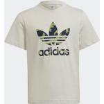 Grå Sporty adidas Bæredygtige T-shirts med print til børn i Jersey Størrelse 104 med Camouflage på udsalg 