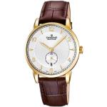 Candino Men's Quartz Watch with White Dial Analogue Display and Brown Leather Strap C4592/2