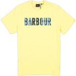 Gule Elegant Barbour T-shirts i Bomuld Størrelse XL til Herrer 