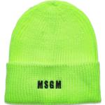 "Cap Accessories Headwear Beanies Green MSGM"