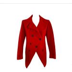Røde Vintage Alexander McQueen Uldfrakker Størrelse XL til Damer på udsalg 