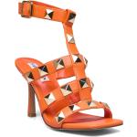 Orange Sommer Sandaler med hæl 