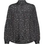 Cara Shirt Tops Blouses Long-sleeved Black Lollys Laundry