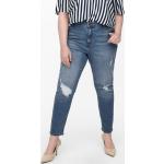 Blå 32 Længde ONLY Mom jeans i Bomuld Størrelse XL til Damer på udsalg 