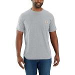 Grå Carhartt Force Kortærmede t-shirts med korte ærmer Størrelse XL til Herrer 
