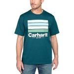Blå Carhartt Kortærmede t-shirts med korte ærmer Størrelse XL til Herrer 