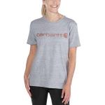 Carhartt Women's Core Logo T-Shirt Heather Grey XL, Heather Grey