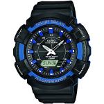 Sorte Casio Solare Analog Armbåndsure til Dykning med Dato til Herrer 