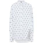 Hvide The Attico Langærmede skjorter i Bomuld Asymmetrisk Med lange ærmer Størrelse XL med Prikker til Damer på udsalg 