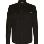 Sorte Dolce & Gabbana Langærmede skjorter i Denim Med lange ærmer Størrelse XL til Herrer på udsalg 