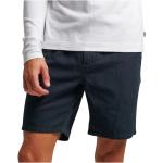 Blå Klassiske Superdry Chino shorts Størrelse XL til Herrer på udsalg 