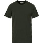 Armygrønne CDLP Kortærmede t-shirts i Lyocell med rund udskæring med korte ærmer Størrelse XL til Herrer på udsalg 