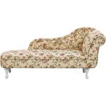 Flerfarvede Beliani Nimes Chaiselong sofaer i Polyester med Ben med Blomstermønster på udsalg 