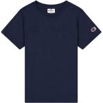 Blå Champion T-shirts med rund hals i Bomuld Størrelse XL på udsalg 