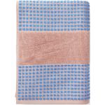 Check Håndklæde 70X140 Cm Soft Pink/Blå Home Textiles Bathroom Textiles Towels & Bath Towels Bath Towels Pink Juna