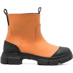 Orange Ganni Chelsea støvler Størrelse 41 Foret til Damer på udsalg 