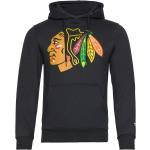 Chicago Blackhawks Primary Logo Graphic Hoodie Tops Sweatshirts & Hoodies Hoodies Black Fanatics