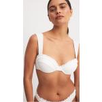 Hvide Bikinitoppe i Polyester med Flæser Størrelse XL til Damer 