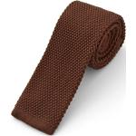 Chokoladefarvede Strikkede slips Størrelse XL 