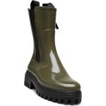 City 03 Shoes Boots Ankle Boots Ankle Boots Flat Heel Green Lemon Jelly