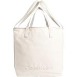 Ck Summer Shopper Lg Refib Bags Totes Beige Calvin Klein