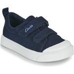 Marineblå Clarks Sneakers Hælhøjde op til 3 cm Størrelse 20 til Børn på udsalg 