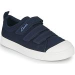 Blå Clarks Sneakers Hælhøjde op til 3 cm Størrelse 28 til Børn på udsalg 