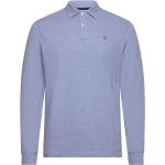 Classic Fit Logo Ls Tops Knitwear Long Sleeve Knitted Polos Blue Hackett London