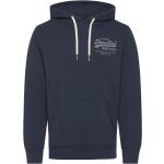 Classic Vl Heritage Chest Hood Tops Sweatshirts & Hoodies Hoodies Navy Superdry