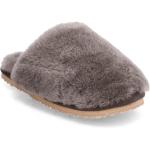 Closed Toe Sheepskin Fur Slipper Slippers Hjemmesko Grey MOU