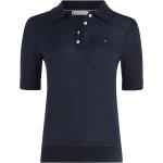 Blå Tommy Hilfiger Polo shirts i Lyocell Størrelse XL 